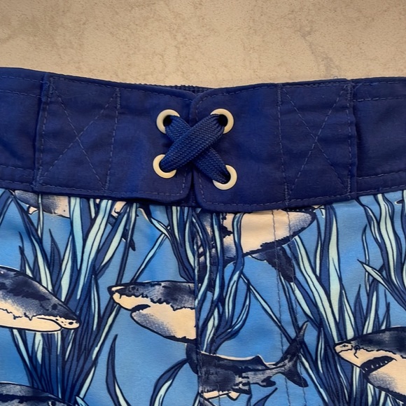 Cat & Jack Boys' Shark Print Swim Trunks - Picture 5 of 14